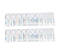 Lot de 104 autocollants en nid d'abeille pour une utilisation automobile sur voitures, SUV, camions et autres véhicules légers (colorés)