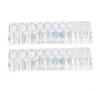 Lot de 104 autocollants en nid d'abeille pour voitures, SUV, camions, décoration de carrosserie, bandes extérieures pour améliorer l'apparence du véhicule (coloré)