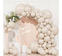 Lot de 104 ballons en latex neutre pour mariage, fête prénatale, révélation du sexe, anniversaires - 45,7 / 30,5 / 25,4 / 25,4 / 12,7 cm