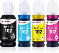 Lot De 104 Cartouches D'Encre Compatibles Avec Epson 104 102 Ecotank 4 Couleurs Pour Et-2820 Et-4850 Et-2850 Et-2810 Et-3850 Et-4800 Et-2821 Et-2840 Et-4856 Et-2221 851, 4. - Pack [ENC943769]