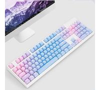 Lot De 104 Touches Pbt Pour Claviers Mécaniques Cherry Mx 61/64/84/87/104/108 Violet Dégradé