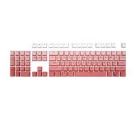 Lot de 104 touches translucides à double tir PBT rétroéclairées pour clavier mécanique ForCherry 61 87 104 compatibles 104 touches PBT Double-Shot Translucide Rose pour MX-Switch