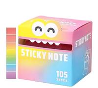 Lot de 105 feuilles de notes autocollantes à motif de monstres mignons, pour bureau, école et cadeaux (B)