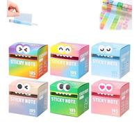 Lot de 105 feuilles de notes autocollantes à motif de monstres mignons, pour listes de tâches, bureau, école, journal, cadeaux créatifs (tous)