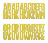 Lot de 105 grandes lettres autocollantes en vinyle - 6 feuilles à paillettes et scintillantes - Pour boîte aux lettres, panneaux, scrapbooking, bricolage et bricolage - Lettres adhésives résistantes