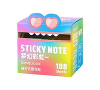 Lot de 105 petits marqueurs de page autocollants, transparents, utilisables comme onglets pour livres et onglets d'annotation d'index, repositionnables (multicolores)
