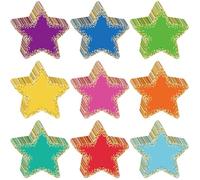 Lot de 108 confettis colorés en forme d'étoile de 14 cm pour tableau d'affichage, salle de classe, décoration murale, anniversaire, mariage