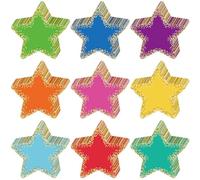 Lot de 108 confettis colorés en forme d'étoile de 14 cm pour tableau d'affichage, salle de classe, décoration murale, anniversaire, mariage