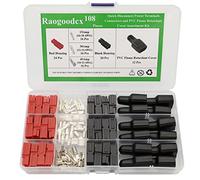 Lot de 108 connecteurs à déconnexion rapide Rouge/noir 15/30/45 A Connecteur d'alimentation Prise de batterie avec couvercle en PVC ignifuge