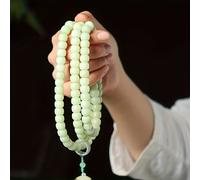 Lot de 108 perles de prière mala en graines de Bodhi, zen, cinq couches, pour bracelet Lotus, bracelet