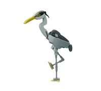 Lot de 109 blocs de construction Héron gris - Élégant modèle d'oiseau d'eau pour adultes - Mini sculpture de nature - Cadeau éducatif pour les amateurs d'oiseaux