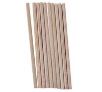 Lot de 10pcs 20cm x 8mm Bâtonnet Rond en Bois pour Loisir Créatif Bricolage Artisanat