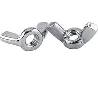 Lot de 10pcs Ecrous à Oreilles Filetage Métrique en Acier Inoxydable 316(M8)