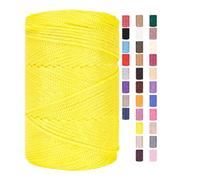 Lot de 11,2 fils pour macramé - 3 mm x 225 m - Fil de coton tressé - Fil de coton - Fil de coton tressé - Fil de coton - Fil de coton tressé - Pour paniers