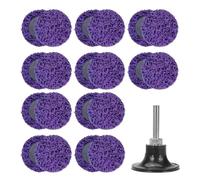 Lot de 11 à 21 disques abrasifs à changement rapide de 5 cm, avec support de 6 mm, for décaper la peinture, la rouille, le métal et le verre(21Pcs With 6mm rod)