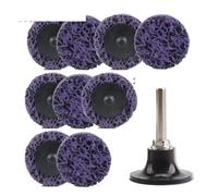 Lot de 11 à 21 disques abrasifs à changement rapide de 5 cm, avec support de 6 mm, for décaper la peinture, la rouille, le métal et le verre(11Pcs With 6mm rod)