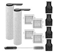 Lot de 11 accessoires compatibles avec Roborock F25 Ultra Steam Gen 2 | Kit d'accessoires de rechange, comprend 2 brosses à rouleaux, 4 filtres HEPA et 4 modules de désodorisation