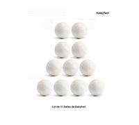 Lot de 11 Balles de Babyfoot en liège Blanc HobbyTech