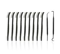 Lot de 11 brosses de nettoyage multifonctions - Nylon double face, crochet de nettoyage, pour joints, dur - Convient pour cuisine, salle de bain, coins