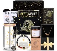 Lot de 11 cadeaux d'anniversaire pour femme, signe du zodiaque Lion « Get Well Soon » - Cadeau d'anniversaire pour femme et homme - Kit de soins personnels pour signe du Lion - Cadeau de vœux - Kit de