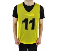 Lot de 11 chasubas avec les chiffres de 1 à 11 - jaune - pour adultes