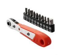 Lot de 11 clés à cliquet avec embouts de tournevis magnétiques pour Torx PH2 SL6 PZ2 T20 1/4 ", clé à douille compacte à angle droit pour la maison