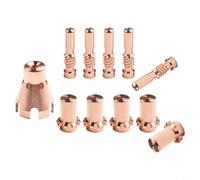 Lot de 11 consommables pour torche de coupe plasma Procut 55/80 pour lampe de poche électrique avec électrode KP2063-1B1, buse KP2062-3B1 et bouclier KP2065