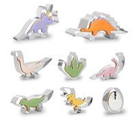 Lot de 11 emporte-pièces dinosaures en acier inoxydable multifonction,Cookie Cutters Dinosaure,Emporte Piece Noël Acier Inoxydable