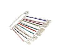 Lot de 11 épingles à ceinture réglables en alliage pour un ajustement sûr et des tenues élégantes avec des motifs à pointe arrondie, As show, Métal