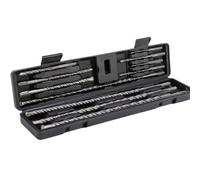 Lot de 11 forets à béton professionnels pour marteau perforateur SDS Plus - En acier 40 Cr - Avec mallette de rangement - Pour béton, maçonnerie, pierre (5 à 20 mm, 110 à 450 mm)