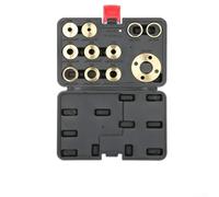 Lot de 11 guides de toupie en laiton haute performance avec écrous de verrouillage et adaptateur de gabarit pour travail de précision