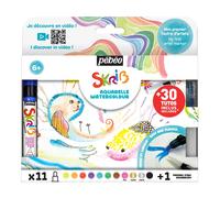 Lot de 11 marqueurs gouaches et pinceau - Pébéo