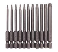 Lot de 11 petits embouts de tournevis magnétiques de 75 mm Taille T6, T7, T8, T9, T10, T15, T20, T25, T27, T30 et T40