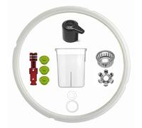Lot de 11 pièces de rechange pour Instant Pot DUO80 de 8 litres et Duo Plus 80 8 litres avec poignée de libération de vapeur, bague d'étanchéité, valve flottante, bouclier anti-blocage et tasse de