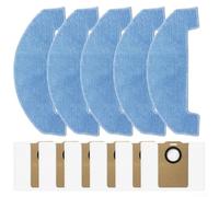 Lot de 11 sacs à poussière de rechange pour aspirateur UltenicT20 Pro/Ultenic pour T10 Lite, chiffon et sac à poussière pour un nettoyage efficace