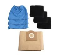 Lot De 11 Sacs À Poussière En Mousse Avec Housse En Tissu Bleu, Compatibles Avec Les Aspirateurs Eau Et Poussière Einhell TC-VC1820, TC-VC1820SA Et TC-VC1815