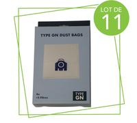 SOS Accessoire Lot de 11 sacs à poussière GN compatibles x4 et 2 filtres Aspirateur 12281680 SOS ACCESSOIRE