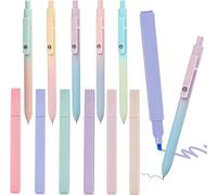 Lot De 11 Surligneur Pastel Surligneurs Esthétiques Surligneurs Couleurs Assorties,6 Feutre Pastel Avec 5 Stylo Dégradé 0.7,Marqueurs Surligneurs Pastel Fluo Pastel Pour Carnet,Bible