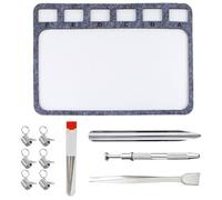 Lot de 11 tapis de perles créatifs rectangulaires en feutre robuste pour bijoux, artistes, décoration de la maison, fournitures artisanales, outils de perlage