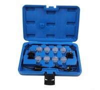 Lot de 11 testeurs d'injecteurs de carburant avec témoin lumineux pour systèmes PFI/TBI/SCPI/Multec2, bleu