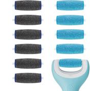 Lot de 11 têtes de rouleau de rechange pour lime à pied électronique Amope Pedi Perfect - Comprend 6 têtes de rechange extra grossières et 5 têtes de rechange grossières standard compatibles avec