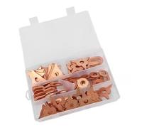 Lot de 110 anneaux d'extraction dentelés de rechange pour soudage de tôle automobile, triangle durable OT, rondelle droite