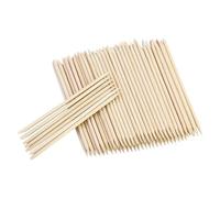 Lot de 110 bâtonnets en bois d'oranger - Double tête - 11,4 cm - Bâtonnets en bois de rose - Manucure - Bâtonnets en bois orange double face - Repousse-cuticules pour manucure, pédicure, soin des