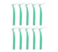 Lot de 110 brosses interdentaires portables en forme L for un nettoyage dentaire optimal voyage. Mini brosse à dents interdentaire(Green)