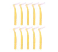 Lot de 110 brosses interdentaires portables en forme L for un nettoyage dentaire optimal voyage. Mini brosse à dents interdentaire(Yellow)
