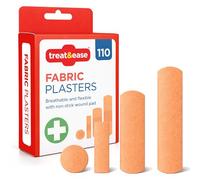 Lot de 110 pansements en tissu SOL | Pansements respirants et flexibles assortis pour enfants, pansements assortis pour les doigts pour enfants, pour kit de premiers secours, pansements en tissu