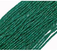 Lot de 110 perles rondes en agate et jaspe de 4 mm en pierre semi-précieuse pour bijoux, collier, bracelet (agate verte)