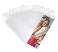 Lot de 110 pochettes en plastique pour marque-page - 5,1 x 15,2 cm - Pour mariage, 5,1 x 15,2 cm - Pour cadeau de Saint-Valentin