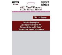 Lot de 110 pochettes pour cartes de qualité supérieure - 4XL (103 mm x 128 mm)
