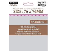 Lot de 110 pochettes pour cartes de qualité supérieure - Compatible avec les carrés de Poudlard (76 mm x 76 mm)